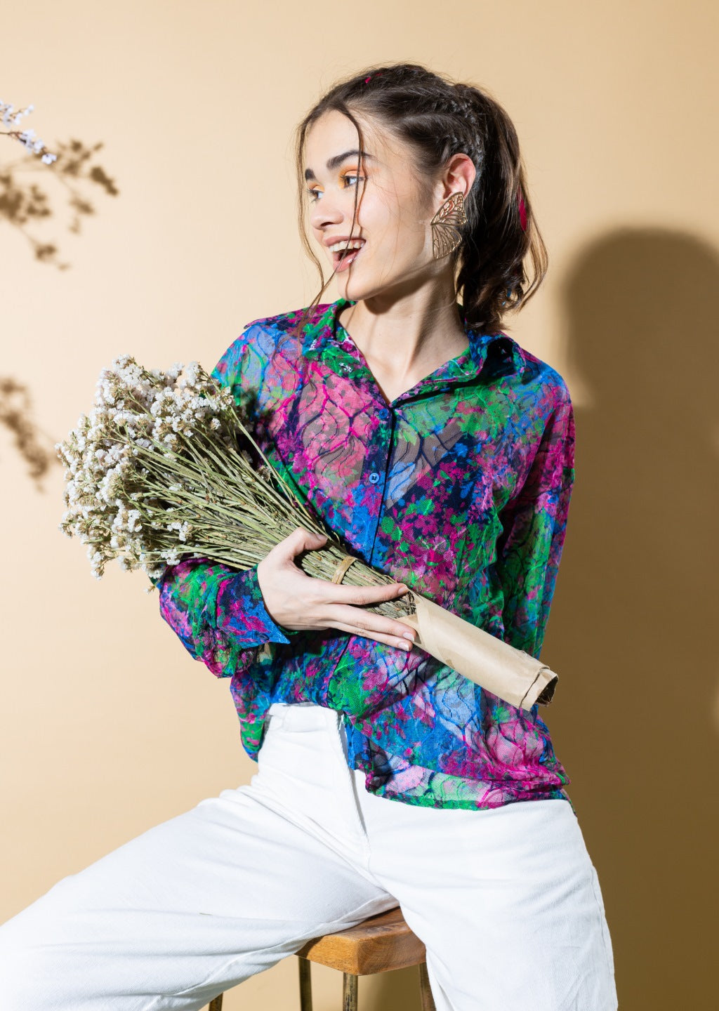 Evelyn Printed Shirt in Multicolour
