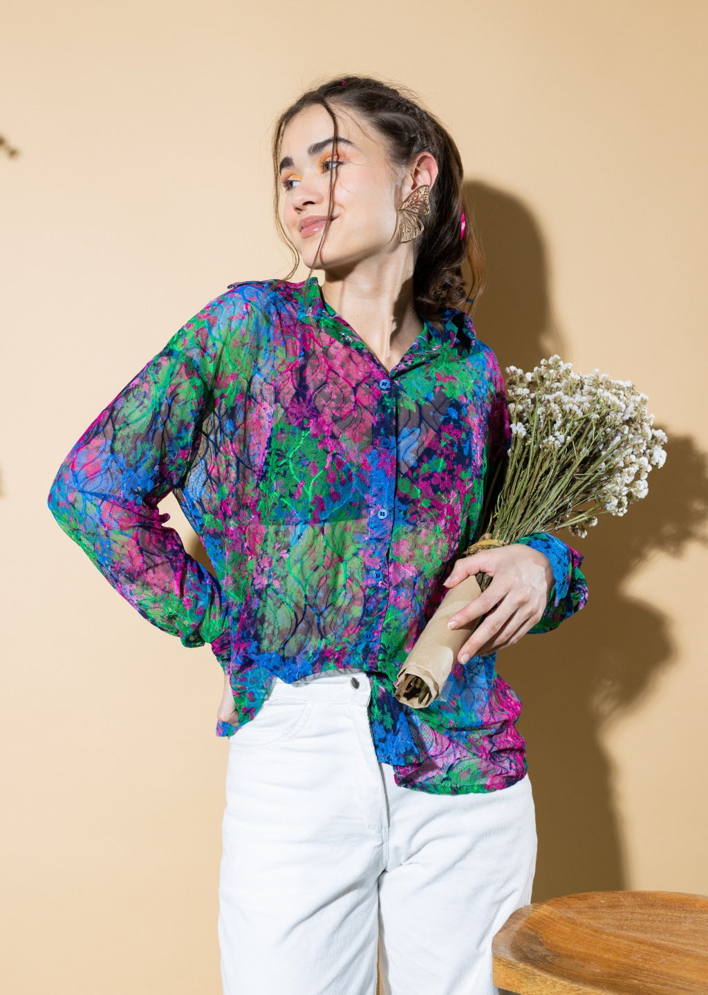Evelyn Printed Shirt in Multicolour