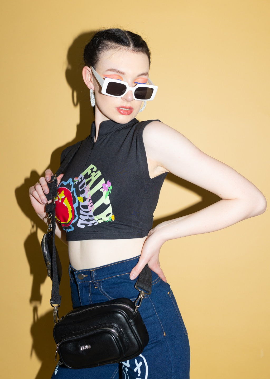 Faith in The Future Graphic Crop Top