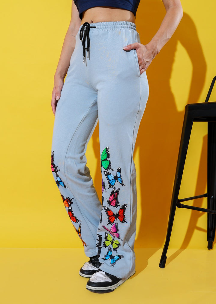Butterfly Printed Joggers