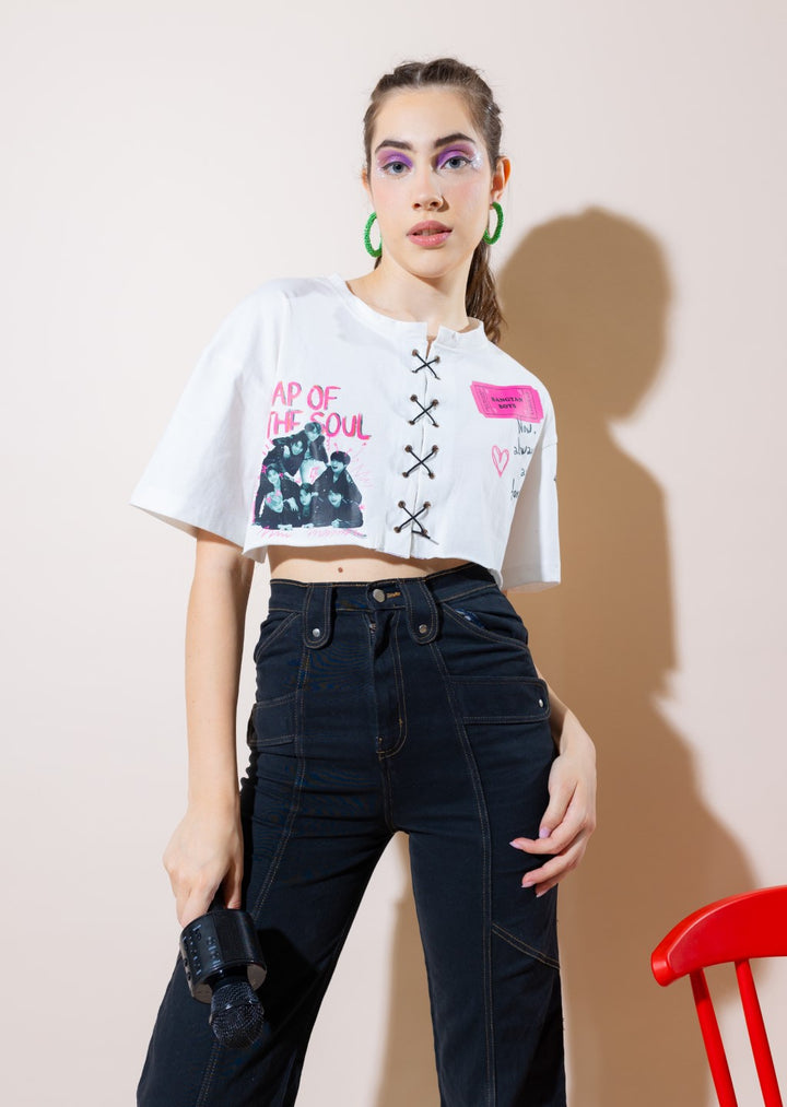 Map of the Soul Graphic Crop T-Shirt
