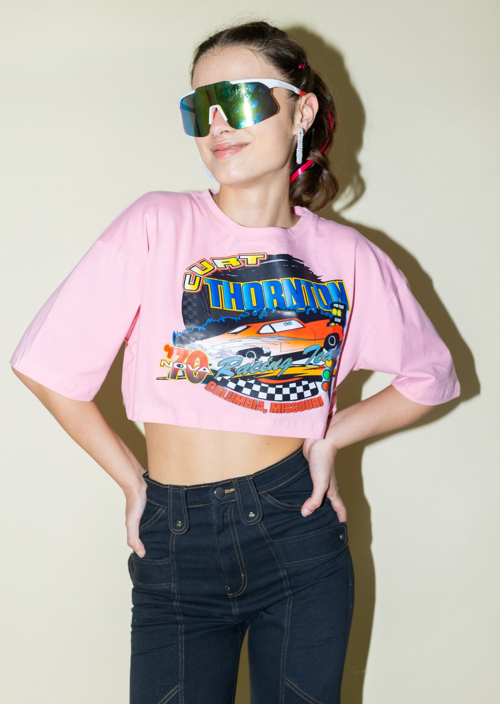 Hot Wheels Graphic Boxy Crop Top