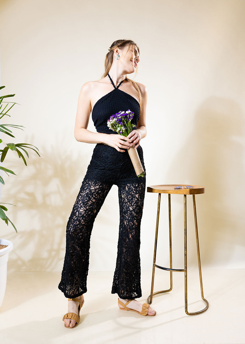 Main Stage High Rise Pants in Crochet