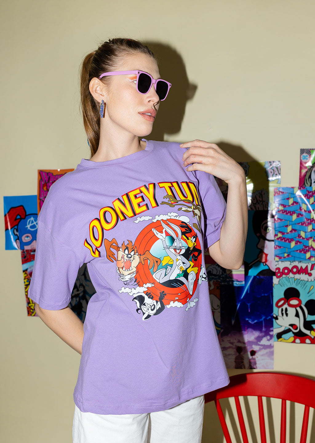 Looney Tunes Graphic Oversized T-Shirt