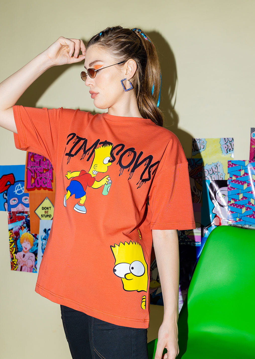 Simpsons Graphic Oversized T-Shirt