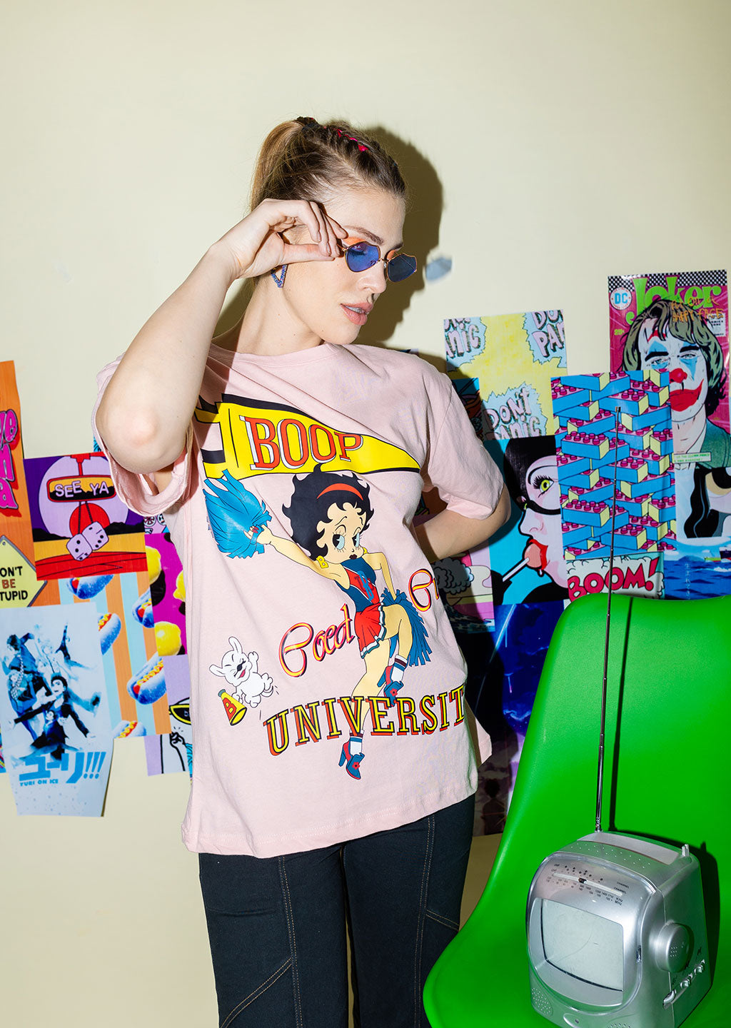 Betty Boop Graphic Oversized T-Shirt
